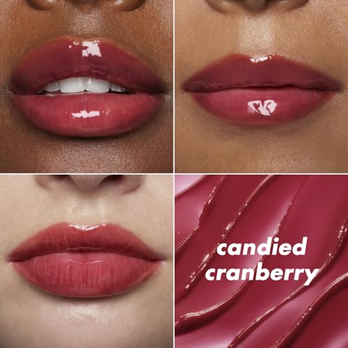Image of e.l.f. Glow Reviver Melting Lip Balm, Hydrating Tinted Lip Balm For A Glossy Finish & Soft, Supple Lips, Vegan & Cruelty-Free, Candied Cranberry