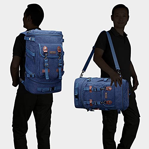 Image of WITZMAN Travel Backpack for Men Canvas Backpack Large Convertible Carry on Luggage Rucksack