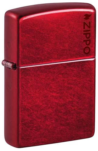 Image of Zippo Classic Candy Apple Zippo Logo Windproof Pocket Lighter, Without Fuel and Gas