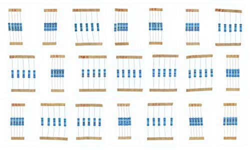 HUABAN 5 piezas * 21 valores 2W 2 Watts 1.0 1.2 1.5 1.8 2.0 2.2 2.4 2.7 3.0 3.3 3.6 3.9 4.3 4.7 5.1 5.6 6.2 6.8 7.5 8.2 9.1 Ohm 1% Resistencia de película metálica