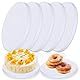 Eymobad 5 Stück Cake Drum,Cakeboard Tortenunterlage Rund 25 cm x 12 mm,Wiederverwendbar Tortenplatte,Wiederverwendbare Tortenunterlage Rund für den Transport von 8-10 Inch Torten und Desserts - Weiß