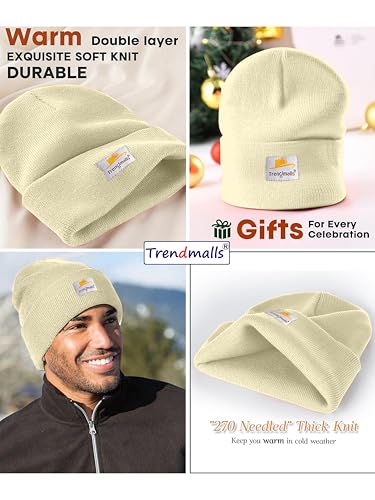 Image of TRENDMALLS Mens /Women /Kids Cap Unisex Hat Knit Cuffed Beanie
