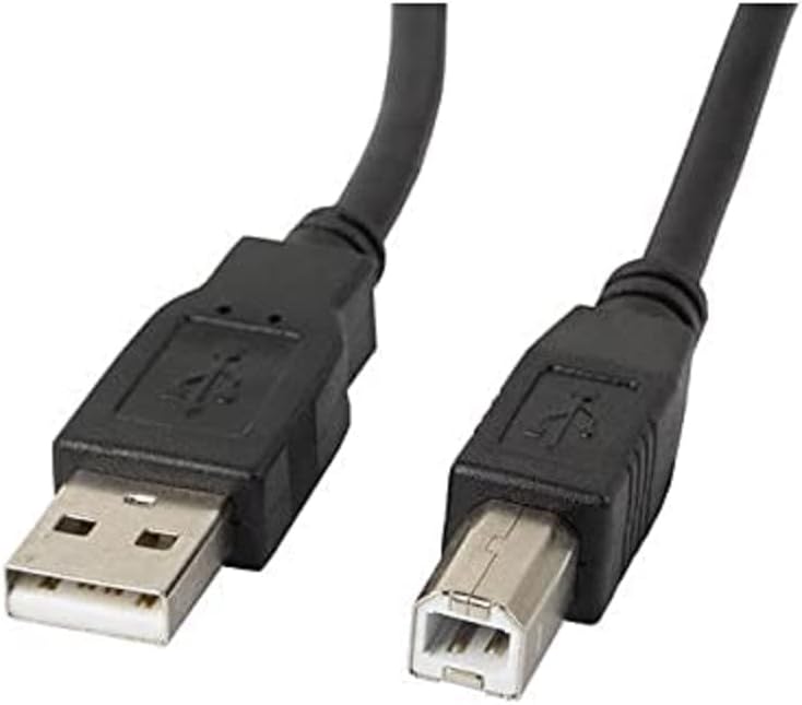 lanberg ca/USBa/11cc/0018 USB 2.0 A Male to USB 2.0 B Male Cable with Ferrite Core 1.8 m Black
