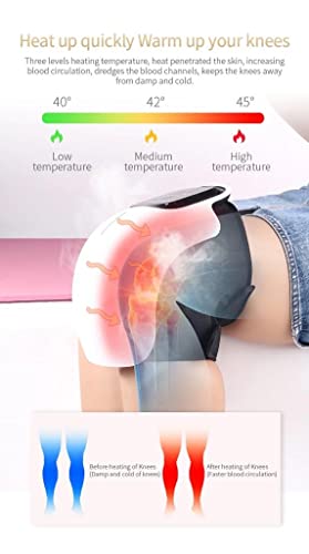 Image of Smart Knee Massager Magnetic Vibration Heating Joint Physiotherapy Electric Massage Pain Relief Rehabilitation Equipment