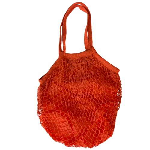 Bolsa de praia feminina sacola grande croche praia verão piscina passeios (Laranja)