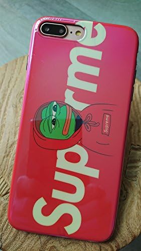 ALONSO iPhone7/8 Plus (Fast US Deliver Guarantee Fulfilled by Amazon) Designer Street Fashion Style Wallet Bumper Case Cover for Apple iPhone 7 Plus iPhone 8 Plus Only (Sup Pepe the Frog)
