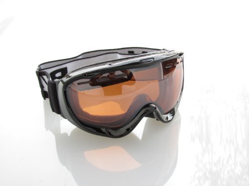 Lunettes de snowboard et ski noir Ravs avec contraste amélioré pour casque