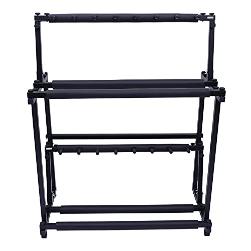 NUOBESTY Double Couches Guitare Ukulélé Stand Multiples Instrument Scène Studio Display Rack Porteurs De Stockage - Les Beatles, Paul McCartney, John Lennon, RIngo Starr, George Harrison NUOBESTY Double Couches Guitare Ukulélé Stand Multiples Instrument Scène Studio Display Rack Porteurs De Stockage
