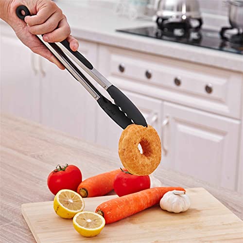 BBQ Silicone Clip Stainless Steel Barbecue Bread Clip High Temperature Grill Tong Dining Bar Kitchen Accessories(L-4x35.5CM) - Image 7