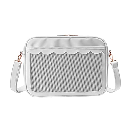Xinsheinelry Ita Bag - Bolso de mensajero transparente para mujer, bolso de hombro para niñas japonesas, White