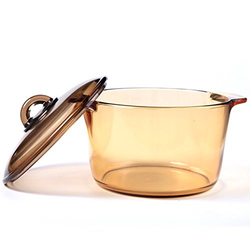 Luminarc VITRO 3.0L Round Stewpot with Glass Cover by Enduraglass, Incredibly durable and safe for the dishwasher, freezer, microwave, oven, broiler & stovetop (3.0L)