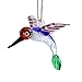 Hummingbird Ornament Glass Hanging for Window Handmade Decorative Hanging Christmas Ornaments Blown Glass Hummingbird Figurine for Xmas Tree Decor,no Matter for Indoor or Outdoor Decor