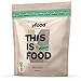 Produktbild yfood Pulver Vegan Choco, Leckere Trinkmahlzeit für unterwegs, THIS IS FOOD Pulver, 26g Protein, 17 Mahlzeiten, 26 Vitamine und Mineralstoffe, 1,5kg Beutel, Geschmack Schokolade