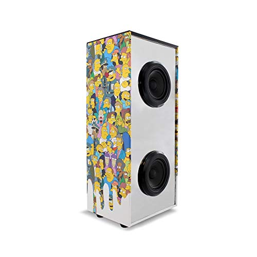 Metronic 477482 - Mini Torre de Sonido Bluetooth portátil Luminosa Vortex, 12w, Entrada Micro SD, Toma aux Simpsons.