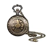 懐中時計 不思議の国 アリス 可愛い アンティーク: アナログ ペンダントウォッチ ポケットウォッチ 防水 レトロ ネックレス セーター チェーン - 誕生日 クリスマス プレゼント