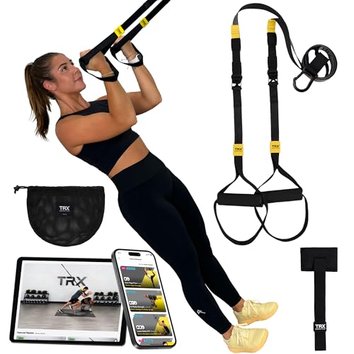 TRX GO Suspension Trainer, At Home, Portable Gym Workout, For Strength Training, Full Body Exercise Equipment