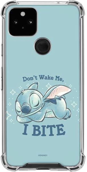 Skinit Clear Phone Case Compatible with Google Pixel 5a 5G - Officially Licensed Disney Lilo and Stitch Stay Weird Design