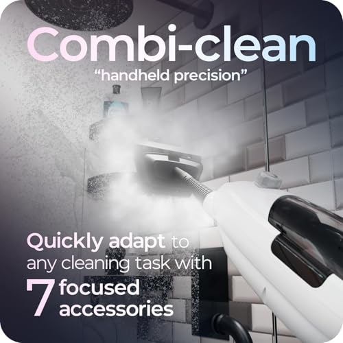 Avalla T-9 Steam Mop & Handheld Cleaner � Double Steam Power, 2-in-1 Combi-Cleaner with 7 Piece Accessory Kit, Chemical-Free Cleaning, Reusable Pads, for Hard Floors, Carpets, Grout & Upholstery - Image 3
