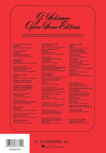 Wolfgang Amadeus Mozart - The Marriage of Figaro Vocal Score | Italian and English Opera Sheet Music | G. Schirmer Edition for Voice and Piano | Complete Vocal Score for Singers and Music Teachers - Image 2