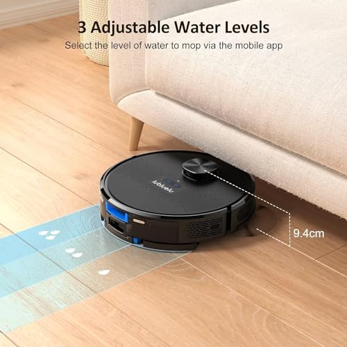 Lubluelu Robot Vacuum Cleaner with Mop 4500Pa, 3 in 1 Robot Vacuum with Laser Lidar, 5 Editable Mapping,10 No-go Zones, a Side Brush, App/Alexa, Robotic Vacuum for Pet Hair, Carpet, Hard Floor - Image 5