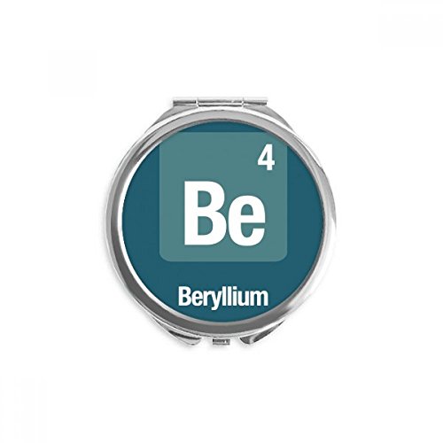 Miroir de poche béryllium rond de 2,6 pouces pour retouches maquillage