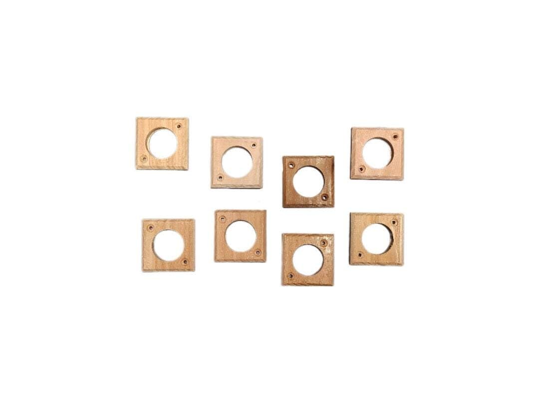 Cedar Wood Bird House Predator Guards, 8-Pack, Fits 1 1/2 inch Hole