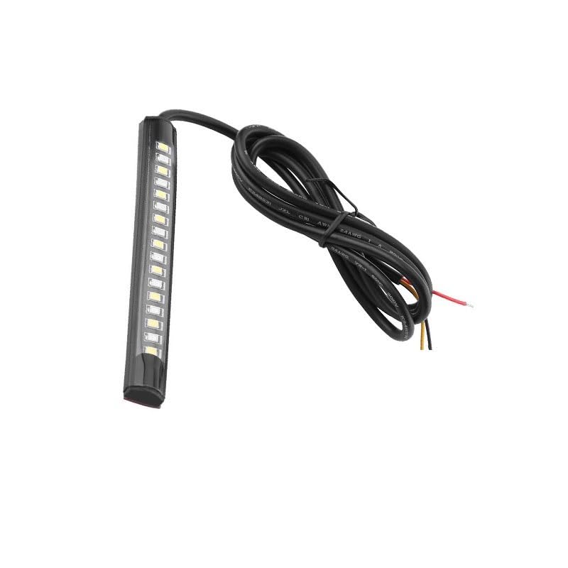 Bande 17 LED moto universelle flexible avec clignotants et feu stop intégrés
