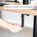 VIVO Black Manual Height Adjustable Stand Up Desk Frame with Hand Crank System, Ergonomic Standing 2 Leg Workstation, DESK-V101M