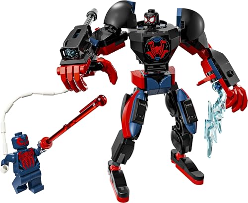 Image of LEGO ǀ Marvel Miles Morales Mech vs. Spider-Man 2099 - Fully Jointed Super Hero Building Toy - 76337