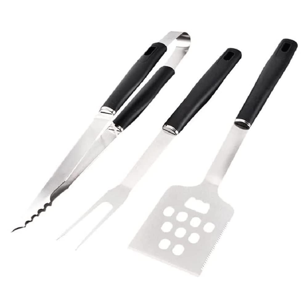 Accessori per Barbecue, Resistenti per Uomo, Kit di Accessori per grigliate in Acciaio Inossidabile per Campeggio, Cucina, Utensili da Barbecue Extra Spessi, Regalo