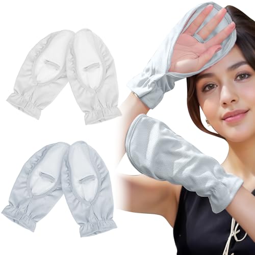 EUYKQNOI 2 Pares Guantes de Conducir de Protección UV Finos sin Dedos Guantes de Verano con Bloqueador Solar Guantes de Conducción de Verano de Mujer Antideslizantes para Coche Golf Pesca, 2 Colores
