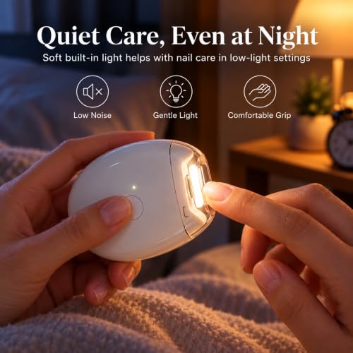Image of Electric Nail Clipper and Grinder with USB-C Rechargeable Battery