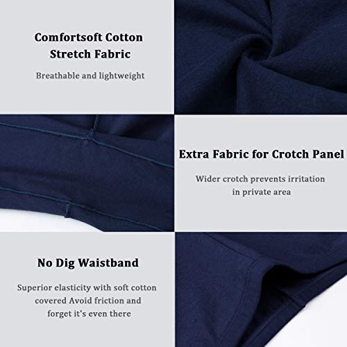 Image of wirarpa Women's Cotton Boy Shorts Underwear Anti Chafing Soft Biker Short Plus Boy Shorts Panties 4 Pack, Multicolor05-4 Pack