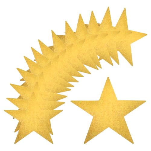 Étoiles découpées en papier imprimé double face doré effet laser 11 pouces - 2
