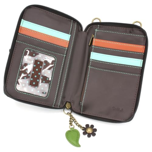 Image of CHALA Wallet Crossbody Cell Phone Purse - Women Faux Leather Multicolor Handbag with Adjustable Strap