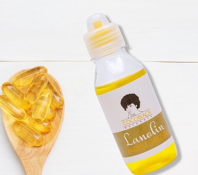 CocoBlack Naturals Lanolin Moisturizer Ghana 8 fl oz, Gold, 136 ml (Pack of 1) - Image 2