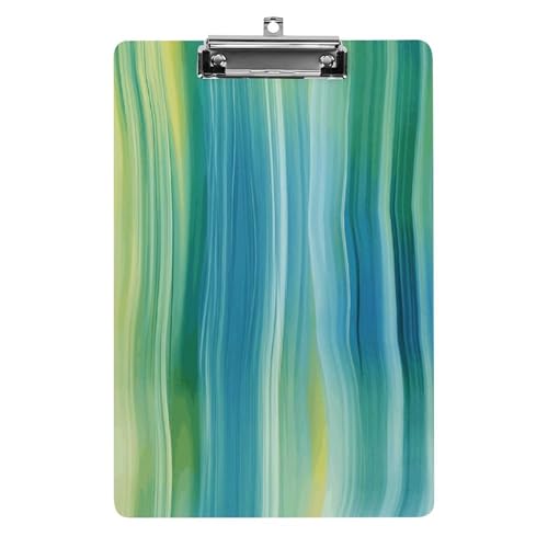 Porte-bloc durable en acrylique A4 avec pince robuste en acier inoxydable