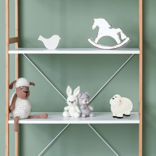 Relaxdays Garden Decoration Sculpture Sheep Hbt: 16X21X12,5 Cm, Weatherproof, Gift Idea, For Indoors And Outside, White, 100% Polyresin, 1 #TOP4