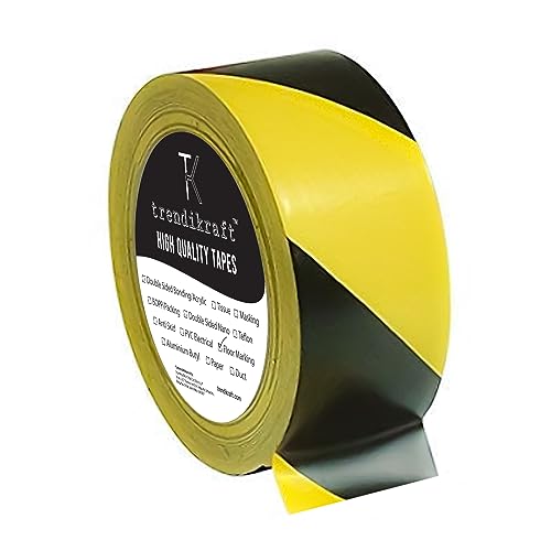 2 inch X 15 meter Pack of 1 Floor Marking Self Adhesive Safety Ca...
