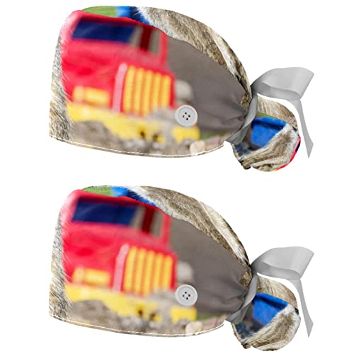 Chapeaux de travail respirants JDEZ (lot de 2) casquettes bouffantes