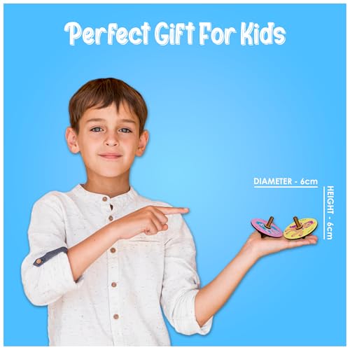 Image of My Little Pony Spinning Tops with Interactive Learning Toys for 3, 4, 5+ Year Boys & Girls | DIY Educational Toy for Kids | Birthday & Return Gifts | Lattu Buguri Bomgaram | 4 Packs