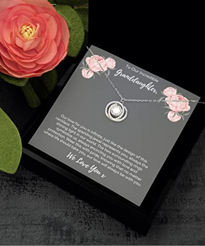 Sterling Silver Granddaughter Necklace from Grandparents - Jewelry Gift for Granddaughter4