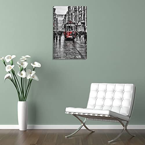 Art Poster Istanbul Black And White Photo Poster Print Gift Canvas Picture Canvas Painting Posters And Prints Wall Art Pictures For Living Room Bedroom Decor 24X36Inch(60X90Cm) Frame-Style-1 #TOP4