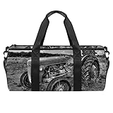 Reisetasche 60L Große Reisetaschen Sporttasche für Reisen Gym Urlaub Übernachtung Alter Traktor