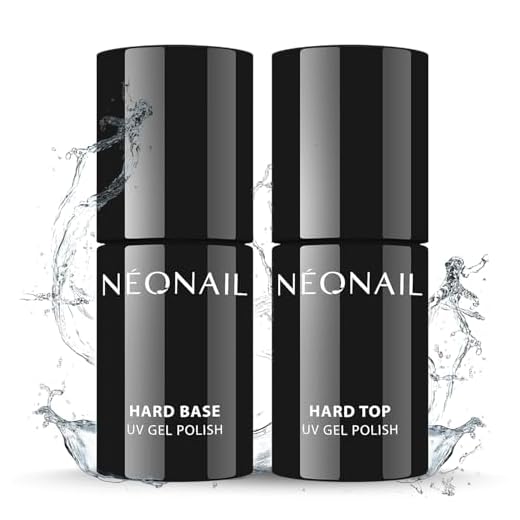NÉONAIL UV Set Hard Base ml und Hard Top 7,2 ml - UV Nagellack - Unterlack - Überlack - Top Coat - Base Coat - Gel Nägel - Nageldesign