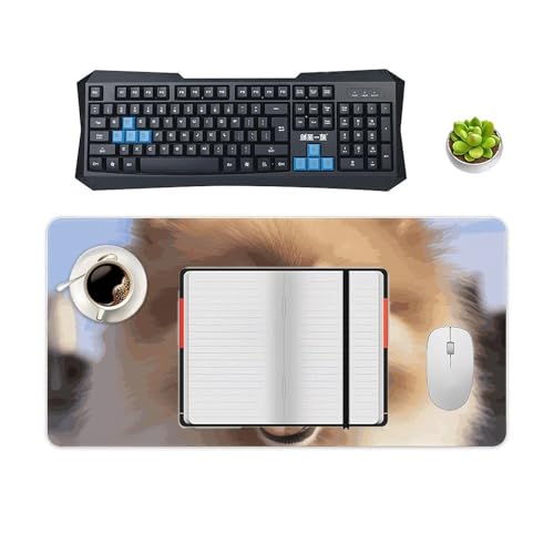 Happy Pomeranian Desk Pad Large protector escritorio miniatura 4