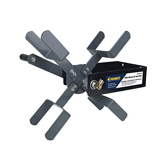 Primefit HRM38100 Manual Air Hose Reel with 100ft Capacity using 3/8" ID Air Hose