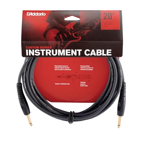 Descubre el POLYTUNE 3: Precisión y Tecnología para Guitarras y Bajos Planet Waves PW-G-20 - Cable jack a jack (6.1 m), color negro