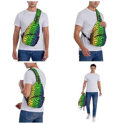 Sling Backpack Crossbody Rainbow Chest Bag miniatura 6