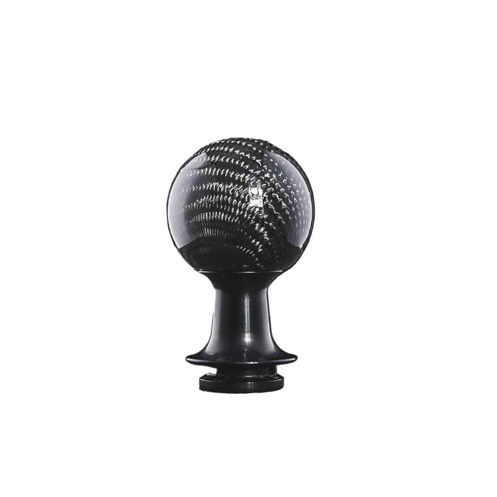 Sxqpocar Full Black Real Carbon Fiber Manual Gear Shift Knob For Golf For Sagitar For Polo For Bora For Jetta For Passat Shift Lever Head(Full Black)
